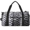 ADFGYERH Borsa da palestra leggera in pelle di serpente in bianco e nero, borsone da viaggio con scomparto per scarpe, borsa da palestra da donna per pernottamento, fine settimana, yoga, palestra, viaggi di