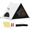 APLVFFZH Up Automatica per Campeggio, Apertura Istantanea per Attività all'Aperto, Tenda a sfera con rete antizanzare e colla d'argento, colore bianco sporco