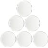 Luxshiny Set 6 Pezzi Marcatori per Palline da Golf in Ferro Argento con Clip per Cappello, Design Vuoto Personalizzabile, Accessori Comodi per Uomini e Donne Golfisti