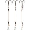 Minhe 3 ganci tripli in acciaio inox per luccio, pesce persico, spigola, per esche predatori, pungiglioni da pesca con punte (5,5 cm)