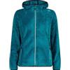 CMP - Woman Jacket Fix Hood, Teal, 40