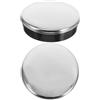 YARNOW 2 Pezzi Copertura Centrale Sterzo Barca in Acciaio Inossidabile Argento per Meccanismo Sterzante Marittimo, Tappo Copri Sterzo 64mm Tocco Confortevole e Design Elegante