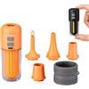 Generic Pompa ad aria portatile per gonfiabili, pompe ad aria elettrica da 2000 mAh con 5 ugelli e luce LED, 4 kPa, pompa ad aria senza fili, per galleggianti per piscina, anelli da nuoto, sacchetti