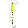 Minhe Impianti da pesca pre-legati a doppio gancio con picchetti galleggianti antiscivolo design flessibile rig con sonagli per carpa tamburo Buffalo Set di 3 o 6 ganci verdi rossi gialli 6/0 8/0