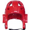 Wsymxuo Casco Taekwondo Design a Faccia Aperta Casco Sparring Ventilato Equipaggiamento Sportivo per Atleti in Arti Marziali, Rosso, M