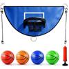 SKJJM Trampolino da basket con 4 mini palline da basket e pompa