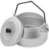 Generic Bollitore Da Tè Da Campeggio Bollitore in Lega di Alluminio 1L per Bollire | Pentolino Portatile Leggero con Manico per Caffè sul Fuoco All'aperto