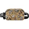 Ksajwzf Marsupio da donna e uomo, stile vintage, con cintura, borsa a tracolla per corsa, escursionismo, per ragazze e ragazzi