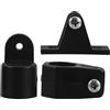 Ciieeo Accessori per Tenda Bimini per Barca 22mm Supporto Scorrevole in Plastica Nero per Copertura Ombreggiante e Cerniera Scorrevole del Ponte per Navigazione