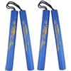 Takingup Nunchucks per Bambini, Nunchucks in Morbida Schiuma, Allenamento Leggero e Sicuro, con Imbottitura, 2 Pezzi, Blu, per Principianti
