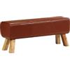 HNSMFPRE Panca Da Ginnastica Pelle Di Capretto 160 cm Marrone