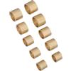 USHOBE 10 Pezzi Boccole in Rame per Punte di Stecca da Biliardo, Accessori per Stecche Finitura in Rame Dorato, Facile Installazione, Precisione Migliorata, per Scuole e Club
