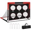 Générique Calcio per Giardino - Design Moderno Set Di Pallone - Scopo Di Calcio Rettangolare Pieghevole Esterno, Dimensioni 122 Cm Di Larghezza 91 Cm Di Altezza | per Allenamento E Gioco