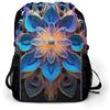 KHAUERBC Zaino rettangolare con coulisse mandala per adulti, borsa da palestra con scomparto per scarpe, zaino da trekking con tasche laterali in rete