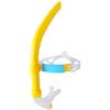 ZAMETTER Boccaglio da nuoto con supporto centrale per potenziare la tecnica, boccaglio leggero da piscina per allenamento di resistenza, giallo, 40 cm (giallo)