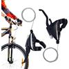 Générique Bike Shifter - 3 x 9 Speed Thumb Lever Set, Cycling Gear Control System with Included Cable Smooth Shift Response, Precision Gear Change Function, Ideal for Road Trail Touring Urban Commuting Fitness