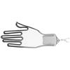 Minhe Efficiente per asciugare guanti da golf con design ergonomico, accessorio perfetto per la cura delle attrezzature da golf (nero)