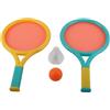 Vistreck Set di Racchette da Badminton per Bambini: 2 Racchette e 2 Palline Antiscivolo, Leggere e Colorate per il Gioco dei Bambini (Blu Rosa)