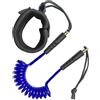 AMSLSIU Corda da Surf Premium Regolabile per tavola da Paddle, Corda arrotolata ad Resistenza, Accessorio per guinzaglio da Surf, Cinghia da Polso per tavola, Blu, 30 cm-130 cm