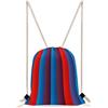 KHAUERBC Borsa da palestra con coulisse verticale rossa e blu, impermeabile, con cinghie regolabili, per sport, palestra, viaggi, nuoto