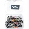 Générique Ami da gamberetto - Set di 10 ami resistenti alla, assortimento di pesca | per carpa bar surfcasting drop shot jerkbait acqua salata lago fiume stagno