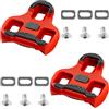 Tressify 2 tacchetti per bicicletta da strada Look Keo, galleggianti a 9 gradi, in TPU antiscivolo, autobloccanti per la sicurezza in bicicletta, posizionamento regolabile, include viti e telai in metallo