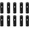 Generic Set di 10 tappi terminali per cambio e cavo del freno, 4 mm/5 mm, colore nero, per mountain bike, bici da strada