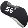 Funien Copritesta per Ferro da Copritesta per Mazza da Coprimazza Coprimazza in Neoprene Finestra di Visualizzazione Trasparente Facile Indossare e Togliere con 48 50 52 54 56 (60°)