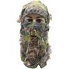 Generisch Ghillie Maschera per il viso mimetica - Cappello mimetico a foglia | Maschera traspirante per esterni per osservazione degli animali, copertura per il viso in poliestere