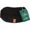 #DoYourYoga Cuscino a Mezzaluna Zafu Ganesh con pula di Farro Biologico (KBA) Copertura Lavabile 100% Cotone, 45 x 30 x 14 cm, Cuscino da Meditazione/Seduta/Rondo per Yin Yoga - Nero