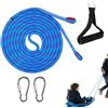 Generisch Corda da Traino per Slitte 400 Cm Regolabile Antiscivolo Con Moschettone | Cintura di Trazione con Moschettone per Sport Fitness Adulti e Ragazzi