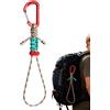 Generisch per fischietto, clip da 25,4 cm, paracord in poliestere, robusto cordino con moschettone per escursionismo, trekking, arrampicata, campeggio, fissaggio sicuro per attrezzature per uomini