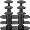 SHINEOFI Set Viti per Plastica Nera con Base e Chiavi per Fissaggio Pinna Paddleboard, Accessori per SUP Resistenti per Sport Acquatici