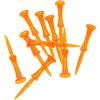 NUOBESTY Tee da Golf e Controllo Altezza Palla a Forma di Ruota 10 Pezzi in Plastica Arancione, Design Integrato per Posizionamento Facile, per Allenamento Outdoor