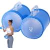 Genérico Borsa per ad acqua, 2 da viaggio riempiti con acqua, 5 kg, portatile per allenamento muscolare, manubri regolabili per allenamento, principianti, all'aperto, spiaggia, palestra