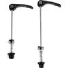 Lurrose Set 2 Pezzi Spiedini per Ruote Bici Montagna in Ferro Nero Sgancio Rapido, Facile Installazione e Fissaggio Sicuro per Mozzi Ruota Anteriore e Posteriore