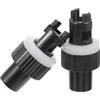 HAKIDZEL Adattatore Valvola Aria Accessorio Resistente e Rapido 2 Pezzi Nero 6 Fori per Kayak e Barca Gonfiabile in PVC per Gonfiaggio All'aperto