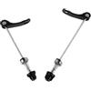 Artibetter Set 2 Pezzi Spiedini per Bici Sgancio Rapido in Ferro Nero per Ruota Anteriore e Posteriore Compatibilità Versatile e Facile Installazione per Mountain Bike