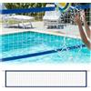 Generic Rete da pallavolo da piscina per piscine interrate, 4,8 x 0,9 m, rete portatile da esterno e rete da tennis per giochi da piscina in giardino