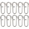 Culnflun Clip da Pesca 50 Pezzi, Clip Ovale in Acciaio Inossidabile per Accessori per Attrezzatura da Pesca