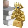 Generic Capra Divertente Vincitore Calcio Capra Muscolosa | Divertente Statuetta Ornamento Per Giocatori Vincitori Capitani Lega Casa Appartamento Ufficio Dormitorio Soggiorno Camera