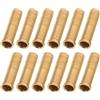 HOMOCONO 24 Pezzi Inserti Filettati per Frecce in Ottone Oro da 50 Grain, Migliorata Aerodinamica e Facile Installazione per Frecce Ibride e Archi da Tiro a Segno