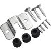 Minhe Kit staffa di montaggio per bersagli per freccette Staffa per freccette con viti Supporto per freccette Montaggio a parete Fissaggi in metallo Set portatile per freccette