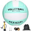 Foreverup Pallavolo ufficiale taglia 5, beach volley, morbido e impermeabile, con aghi per pompa, pompa, borsa a rete, borsa per pallone, per interni, esterni, piscina, palestra, allenamento, donne