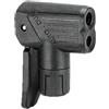 Caswynlife Adattatore per testa pompa per bici, ugello di gonfiaggio rinforzato PA66 con leve estese, compatibile con tubo dell'aria da 8 mm e 10 mm, nero (AB1)