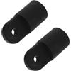 Luxshiny Set 2 Pezzi Cappucci Scorrevoli in Nylon Nero Alta Resistenza per Tubo 7/8 Pollici Accessori Leggeri e Salvaspazio per Bimini Top Kayak e RV