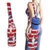 KHAUERBC Borsa da palestra con bandiera a stelle rosse e bianche, borsa da palestra Oga per tappetino da yoga, unisex, in tela, leggera, per yoga, pilates, studio, allenamento, uso all'aperto