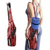 KHAUERBC Borsa da palestra con motivo floreale con rose e zebra, borsa per tappetino da yoga, per donne e uomini. Borsa in tela leggera per yoga, pilates, studio, allenamento, uso all'aperto