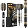 KOTO darts KOTO - Academy Class 2 Freccette Ottone, Incisione Laser, Razor Grip, 21G | 21G Steel Darts in Ottone, Incl. 3 Barrels, 3 Dart Flight & 3 Shaft, Con Incisione Laser, Peso Centrato, Straight, 8mm, 53mm
