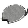 Caswynlife Custodia portatile semicircolare per racchette da ping pong, in tessuto Oxford, con H e cinghia, per giocatori di ping pong (nero)